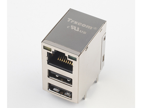 RJ45-TRJU4带双层USB